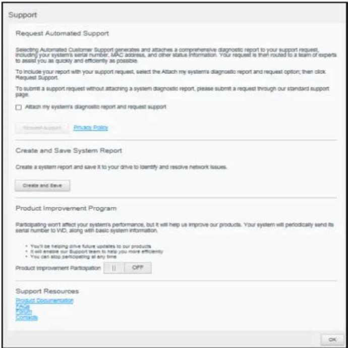 WESTERN DIGITAL My Cloud Mirror WDBWVZ0160JWT - Obtaining Customer Support - 1