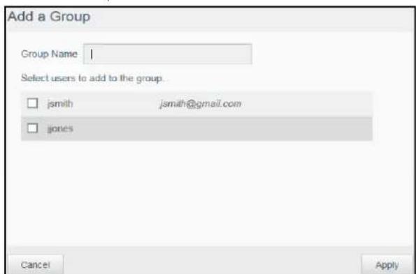 WESTERN DIGITAL My Cloud Mirror WDBWVZ0160JWT - Adding a Group - 1