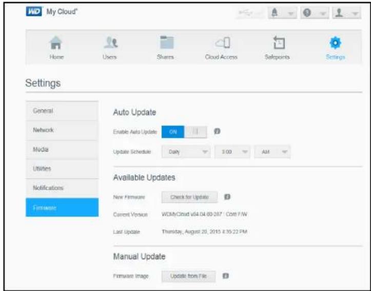 WESTERN DIGITAL My Cloud WDBCTL0080HWT - Firmware - 1