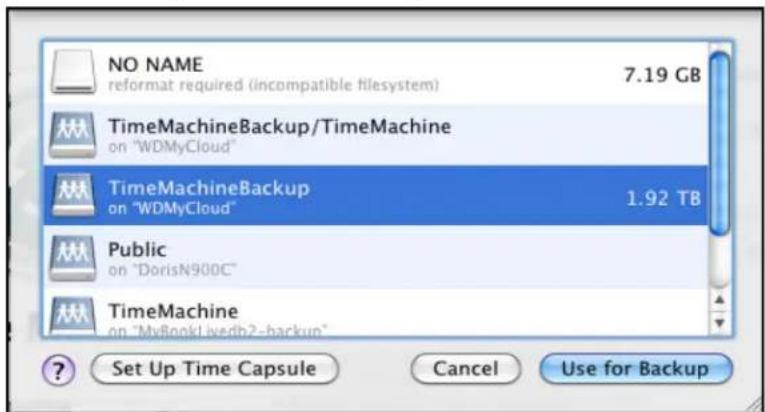 WESTERN DIGITAL My Cloud WDBCTL0080HWT - To set up Time Machine to back up files to your My Cloud device: - 4