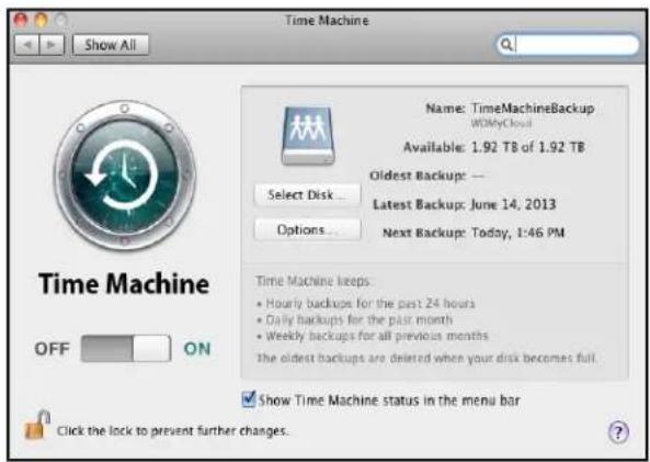 WESTERN DIGITAL My Cloud WDBCTL0080HWT - To set up Time Machine to back up files to your My Cloud device: - 3