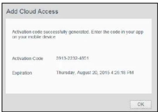WESTERN DIGITAL My Cloud WDBCTL0080HWT - To generate an activation code for a user's mobile device(s): - 1