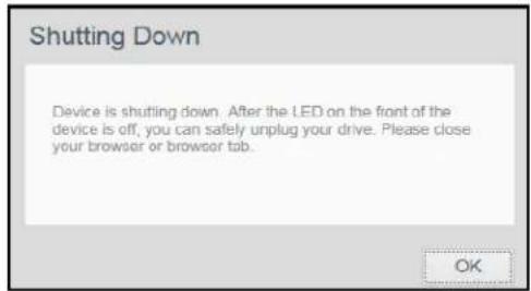 WESTERN DIGITAL My Cloud WDBCTL0080HWT - To shut down the device: - 2