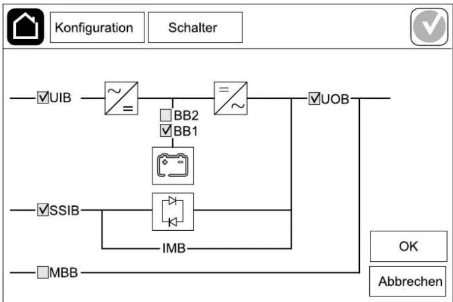 APC Galaxy VS - Konfigurieren der Schalter - 1