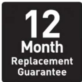 12 Month Replacement Guarantee
