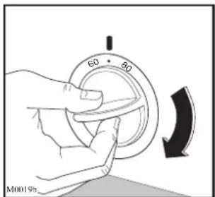 ZANUSSI WDA1255W - Select the required time - 1