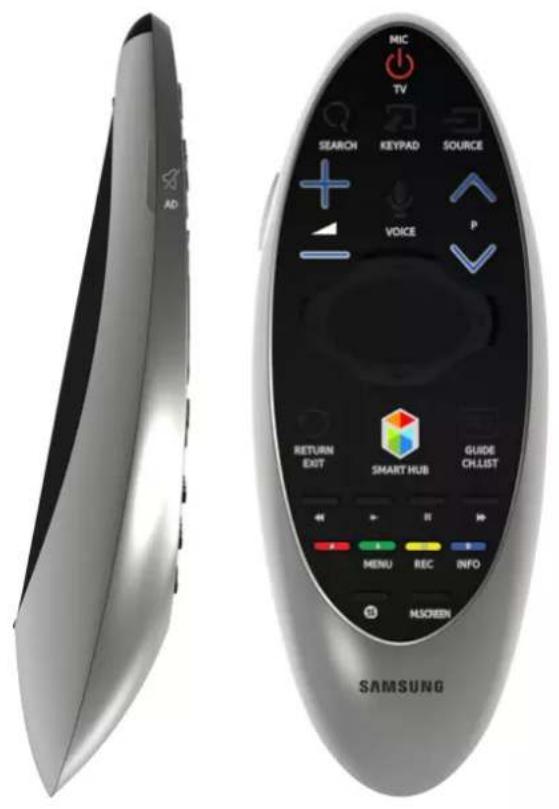 MIC TV SEARCH KEYPAD SOURCE VOICE P RETURN EXIT SMART HUB GUIDE CH.LIST MENU REC INFO MSCREEN SAMSUNG