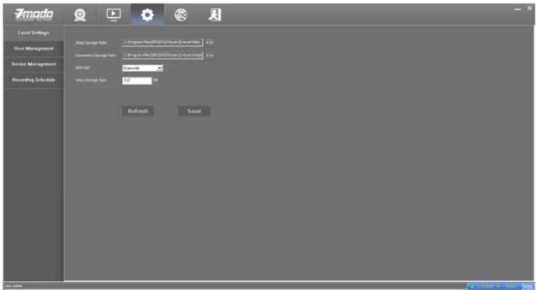 Zmodo ZM-SH721 - System Settings - 1