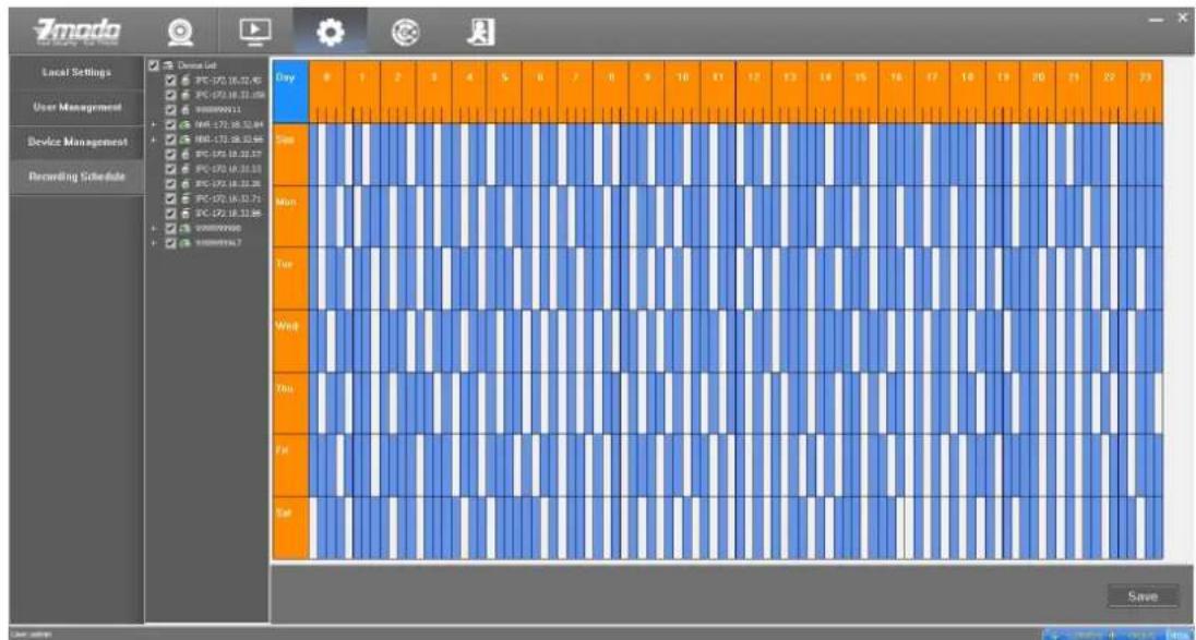 Zmodo ZM-SH721 - Recording Plan - 1