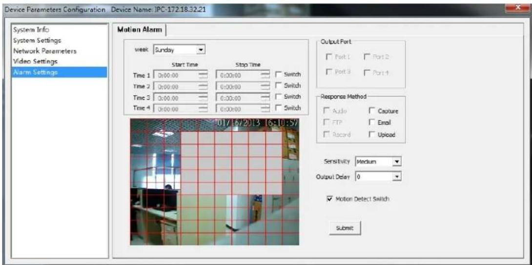 Zmodo ZM-SH721 - Alarm setting - 1