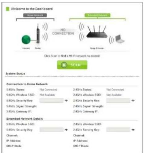 Amped Wireless Athena-EX RE2600M - Welcome to the Dashboard - 1