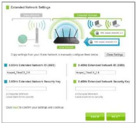 Amped Wireless Athena-EX RE2600M - Extended Network Settings (SSID & Security) - 1