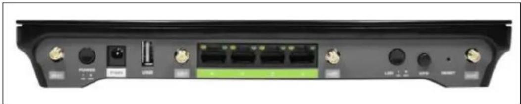 Amped Wireless Athena-EX RE2600M - Back Panel Description - 1