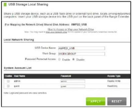 Amped Wireless Athena-EX RE2600M - USB Storage: Local Sharing - 1