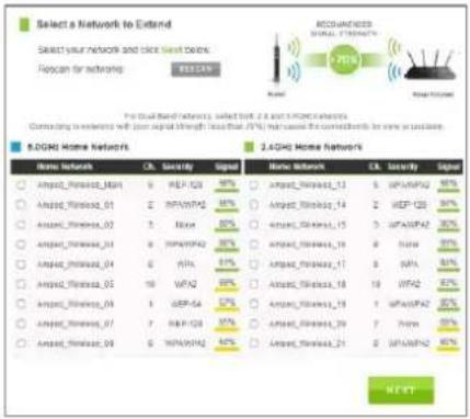 Amped Wireless Athena-EX RE2600M - Scan for a Wireless Network - 1
