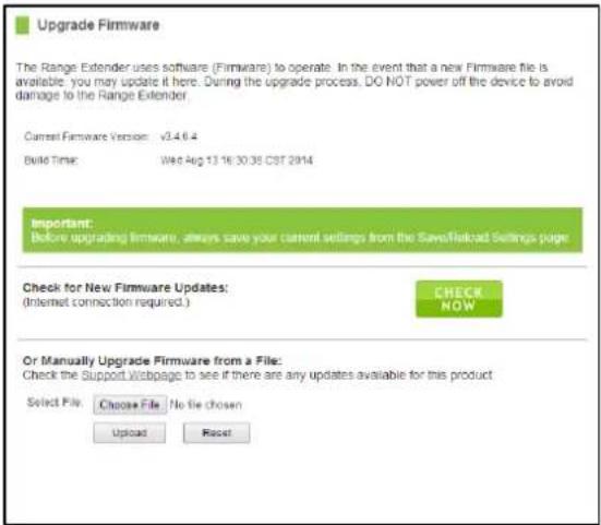 Amped Wireless Athena-EX RE2600M - Management: Upgrade Firmware - 1