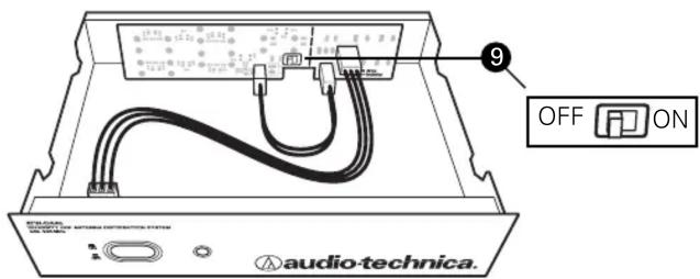 9 OFF ON audio-technica. audio-technica