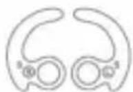 Treblab X5 - To change the silicone ear-fins: - 3