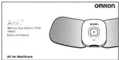 Omron Avai® Wireless Dual Channel TENS FM01 Instruction Manual Omron All for Healthcare