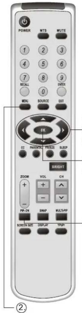 Soyo Onyx DYLTO32D - ADJUSTING PICTURE-IN-PICTURE SETTINGS - 1