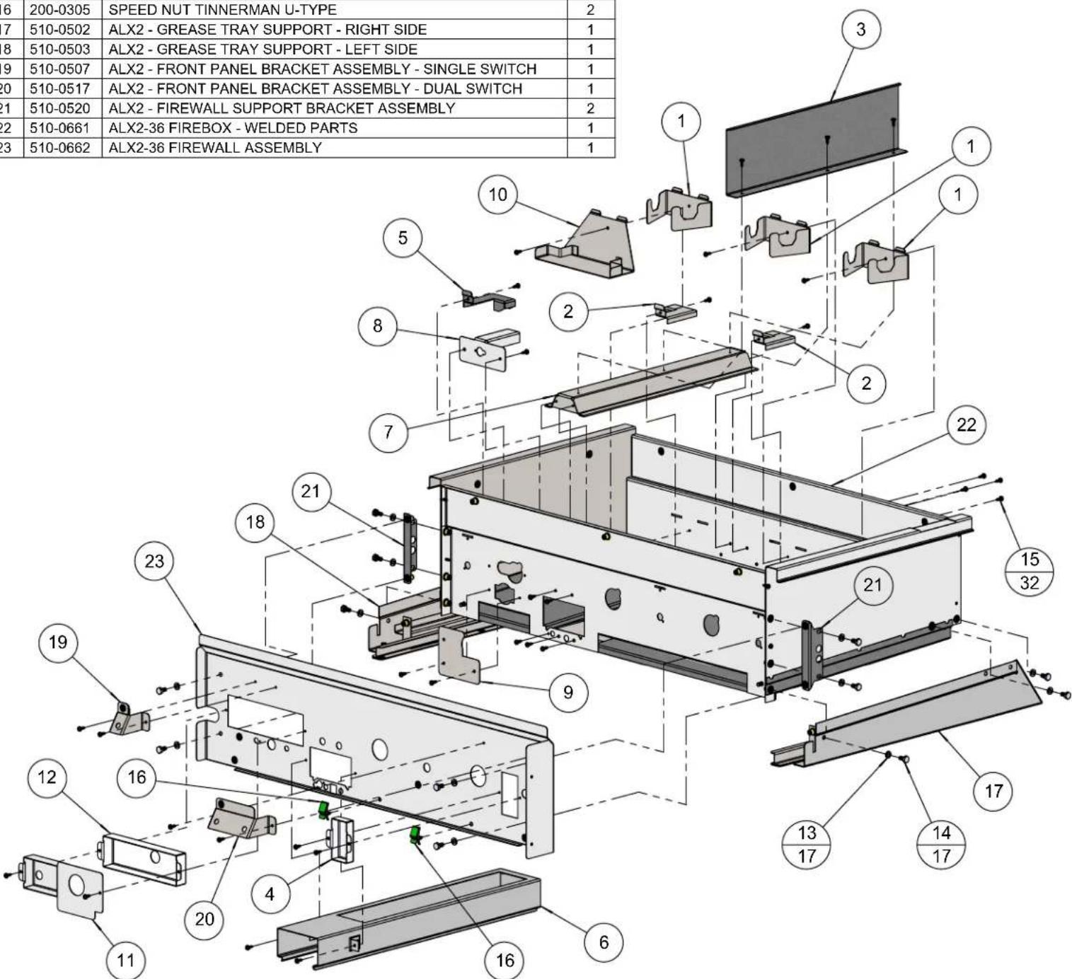 Alfresco ALX2-36SZC - NOTE: - 1
