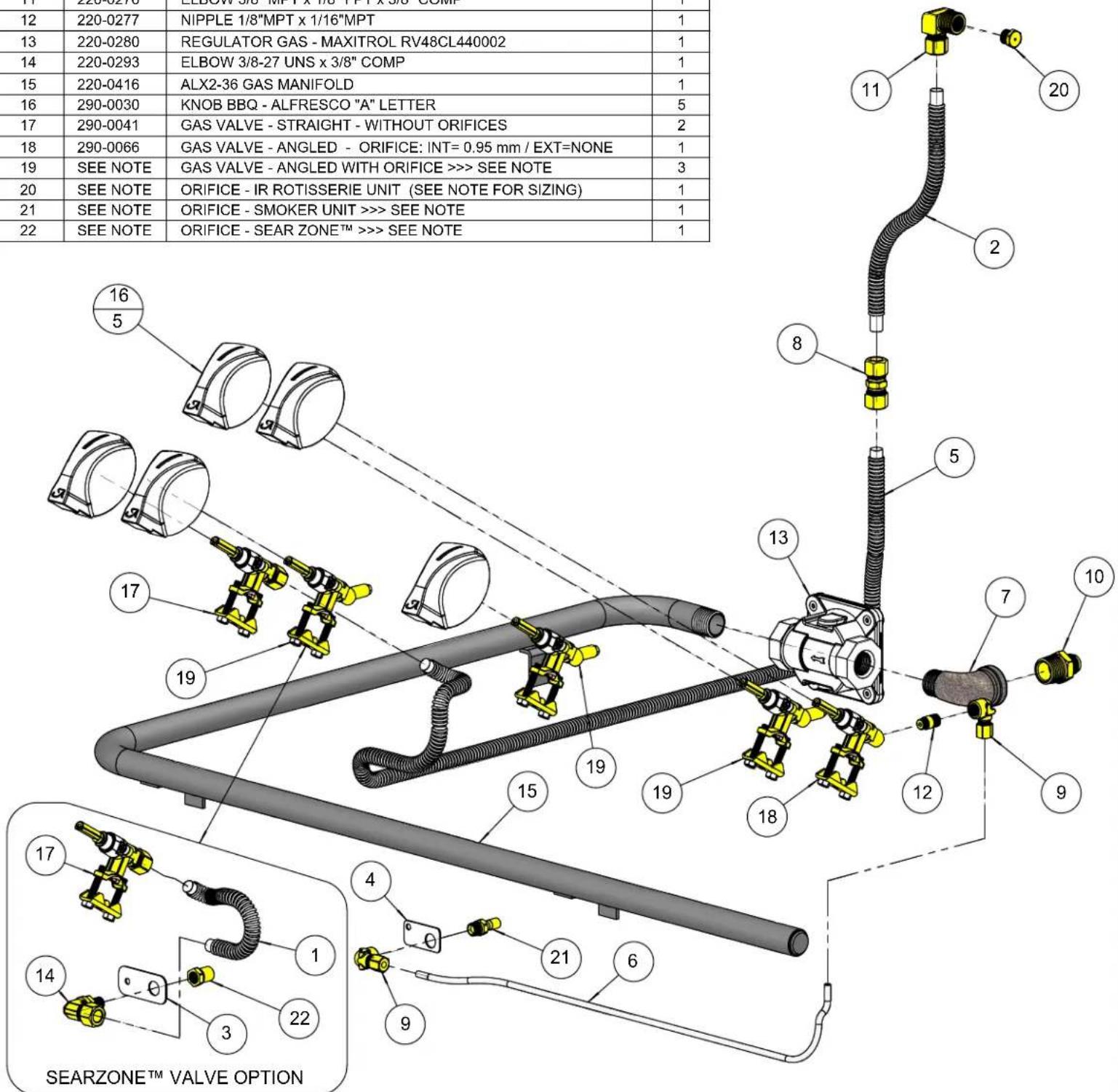 Alfresco ALX2-36SZC - NOTE: - 8