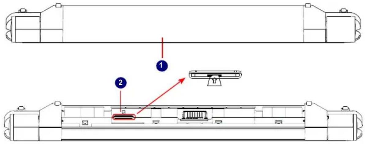 HANNSPREE HANNSbook SN12E23BUP212 - Rear View - 1
