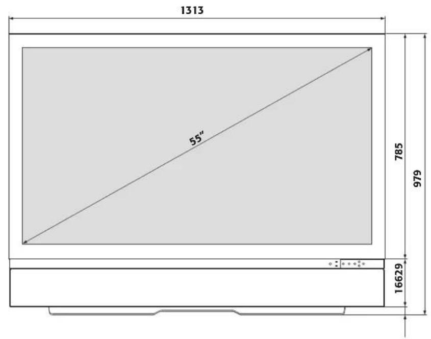 Sim2 Domino 55M - B DIMENSIONS - 1