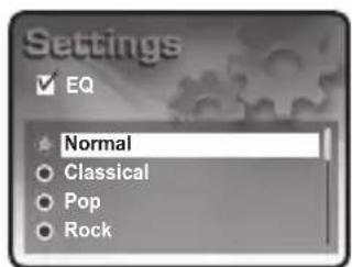 Mpio HD400 - Setting EQ (Equalizer) Mode - 3