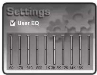 Mpio HD400 - Setting the User EQ (Equalizer) - 2