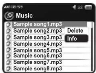 Mpio HD400 - Viewing File Info with Navigation Mode - 1