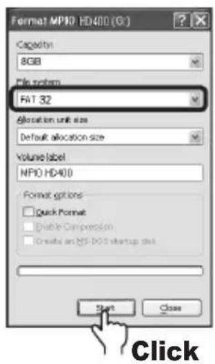 Mpio HD400 - Note - 2