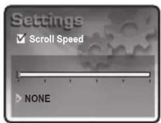 Mpio HD400 - Setting Scroll Speed - 2