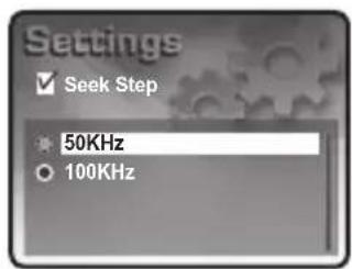 Mpio HD400 - Setting the Seek Step - 2