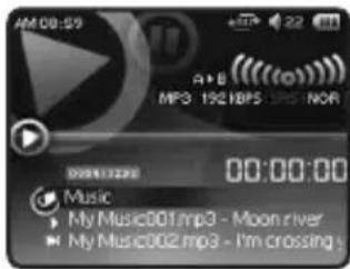 Mpio HD400 - Playing a Certain Section Repeatedly: A-B Section Repeat Playback - 1