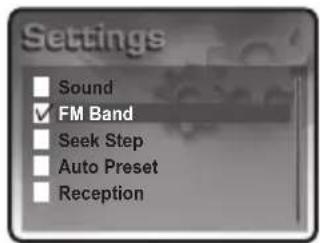 Mpio HD400 - Setting the FM Band - 1