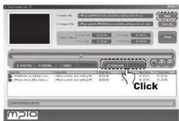 Mpio FG200 - Transcoding registered files - 1