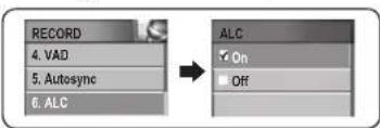 Mpio FG200 - Setting Automatic Level Control (ALC) - 1