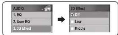 Mpio FG200 - Setting 3D sound - 1