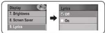 Mpio FG200 - Setting Lyrics - 1