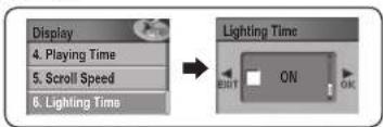 Mpio FG200 - Setting Lighting Time - 1