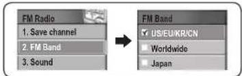 Mpio FG200 - Setting FM Band - 1
