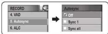 Mpio FG200 - Auto Sync settings - 1