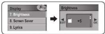 Mpio FG200 - Setting Brightness - 1