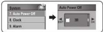 Mpio FG200 - Setting Auto Power Off - 1