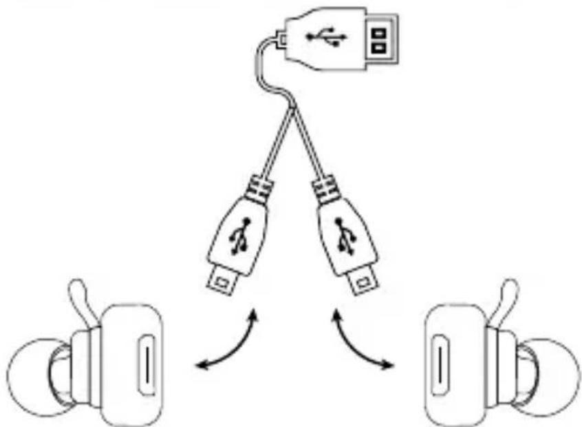 Bem NKD-50 - Charging your earbuds - 1
