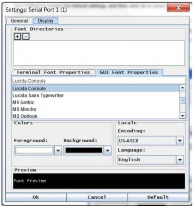 Raritan Dominion SX II - Display Settings - 2