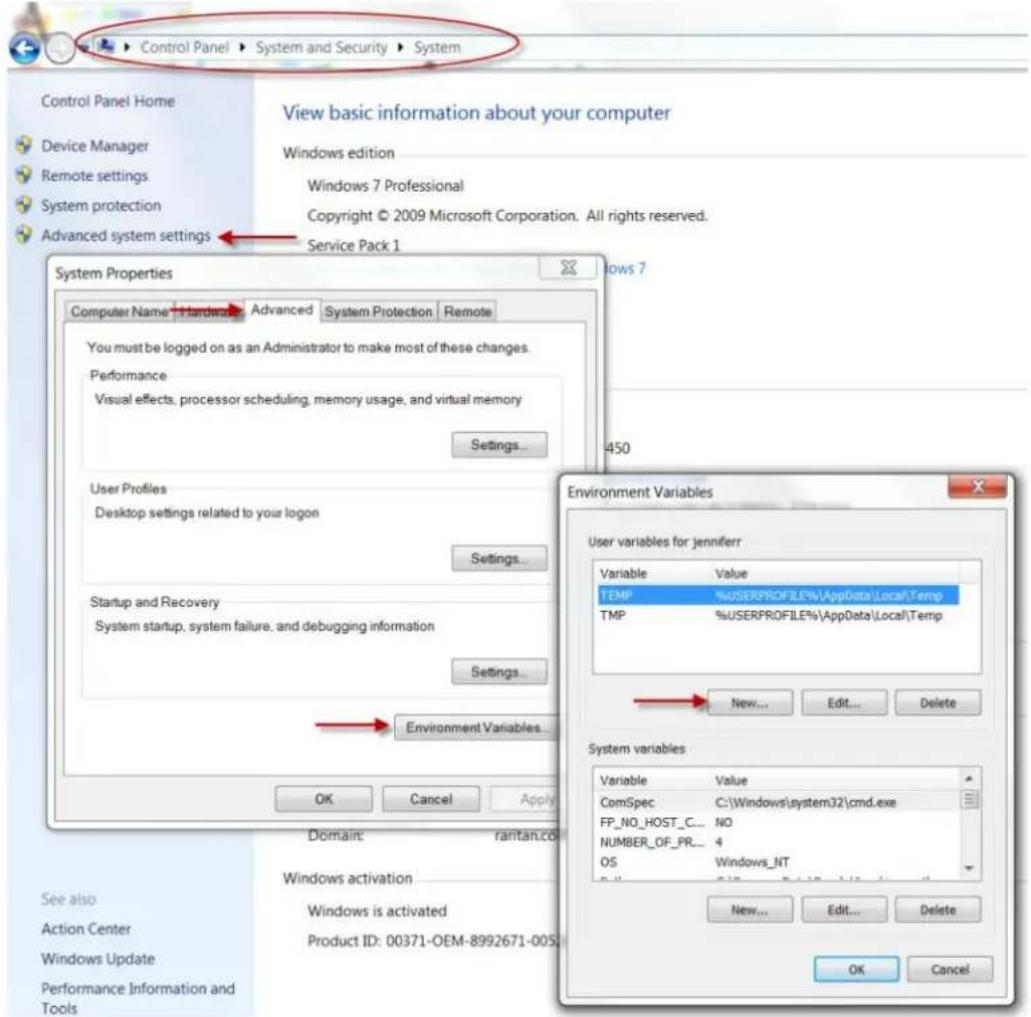 Raritan Dominion SX II - Set Windows OS Variables and Install Standalone Raritan Serial Console (RSC) - 1