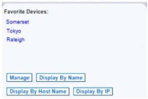 Raritan Dominion SX II - Change How Favorites are Displayed - 1
