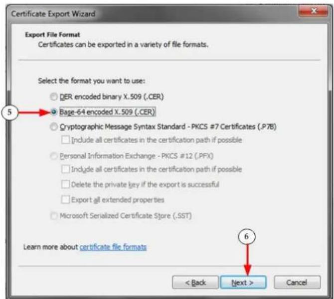 Raritan Dominion SX II - The Certificate Export Wizard opens. Click Next to start the Wizard. - 1